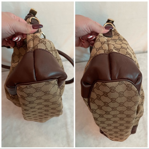 GUCCI GG Canvas Sukey Satchel - Picture 6 of 11
